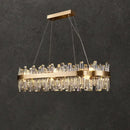 Luxurious gold crystal led chandelier for living and dining room