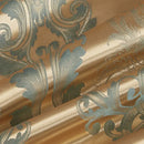 Luxurious gold & teal jacquard satin bedding set bedroom duvet cover