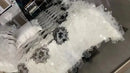 Luxurious red & champagne jacquard rose lace bedding set bedroom