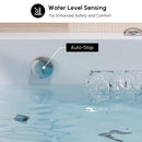 Nuvia Novara 71-Inch Luxury 2-Person Jetted Whirlpool Tub With Massage And Thermostat Control (SAK24590)
