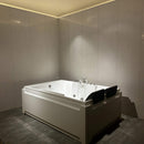 Nuvia Sapphire 73-Inch Luxury 2-Person Whirlpool Hydro Massage Jetted Bathtub With Chromatherapy Lights (SAK68031)