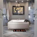 Nuvia Sapphire 73-Inch Luxury 2-Person Whirlpool Hydro Massage Jetted Bathtub With Chromatherapy Lights (SAK68031)