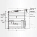 Thermora Noir Luxury 6-Person Outdoor Traditional Steam Sauna With 6KW 220V Sauna Heater And Stones (SAK39275)
