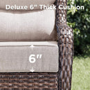 Alora Luxury 8-Piece All-Weather Patio Furniture Set With Fire Pit Table (SAK37512)