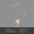 Luxury amber glass wall art light – bedroom amber & black sconce