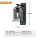 Luxury amber glass wall art light – bedroom amber & black sconce