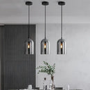 Luxury amber glass wall art light – bedroom amber & black sconce