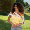 Melograno - Silk Foulard - Lavender