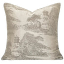 Luxury beige & gold quatrefoil geometric pillow cover bedroom decor