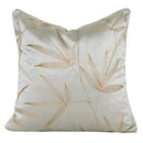 Luxury beige & gold quatrefoil geometric pillow cover bedroom decor