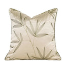Luxury beige & gold quatrefoil geometric pillow cover bedroom decor