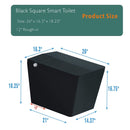 Nuvia Luxury Black Square Smart Toilet With Bidet, Remote, And Heated Seat (SAK45183)