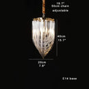 DecorBites™ Black Stainless Steel Crystal Glass Ceiling Chandelier - LED Dimmable Luxury Nordic Light