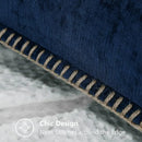 DecorBites™ Blue Chenille Cushion Covers 18x18 Luxury Throw Pillow Cover for Home Decor