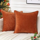 DecorBites™ Blue Chenille Cushion Covers 18x18 Luxury Throw Pillow Cover for Home Decor