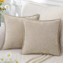 DecorBites™ Blue Chenille Cushion Covers 18x18 Luxury Throw Pillow Cover for Home Decor