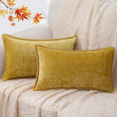 DecorBites™ Blue Chenille Cushion Covers 18x18 Luxury Throw Pillow Cover for Home Decor