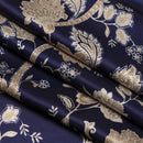 Esmeralda - Silk Scarf Shawl - Midnight Blue & Gold