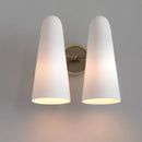 Luxury brass and frosted white glass copper wall lamp bedroom light