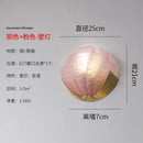 Luxury brass glass shell wall lamp for bedroom or living room