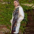 Bosco - Wool Scarf - Cream and Brown