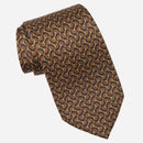 Palio - Printed Silk Tie - Brown