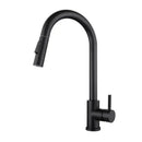 Luxury brushed gold pull out kitchen faucet with textured finish