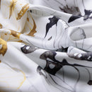 Farfalla - Hand Rolled Silk Foulard - Yellow Bronze
