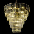 Luxury cascading crystal ice bar chandelier dining room light