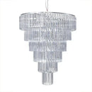 Luxury cascading crystal ice bar chandelier dining room light