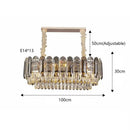 Luxury cascading gold crystal led wall lamp living room lighting