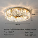 Luxury chrome crystal led ceiling lights for living room