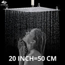 Luxury chrome square shower head bathroom ultrathin stainless steel