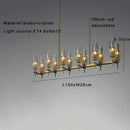 DecorBites™ Copper & Glass Chandelier - Luxury Lighting Fixture for Living, Dining, Bedroom - Dimmable