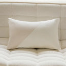Luxury cream & black camellia jacquard pillow cover living room