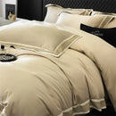 Luxury cream & gold 1000tc luxury embroidery bedding set bedroom