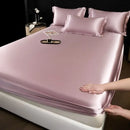 Luxury cream mulberry silk fitted sheet set – bedroom bed linen