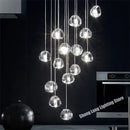 Luxury crystal led chandelier water droplet dining room pendant light