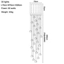 Luxury crystal led chandelier water droplet dining room pendant light