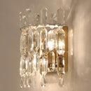 Luxury crystal wall lamp bedroom chandelier sconce with glass prisms
