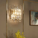 Luxury crystal wall lamp bedroom chandelier sconce with glass prisms