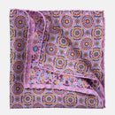Rimini - Double Sided Silk Pocket Square - Pink
