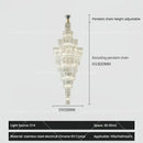 Luxury european crystal staircase chandelier for villa living room