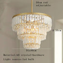 Luxury gold and amber crystal round pendant lights living room