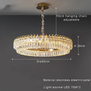 Luxury gold and blue crystal ceiling chandelier dining room light