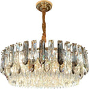 Luxury gold and bronze crystal modern pendant light for dining room