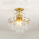 Luxury gold & black crystal pendant light dining room chandelier