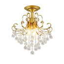 Luxury gold & black crystal pendant light dining room chandelier