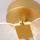 Luxury gold butterfly copper wall lamp bedroom led sconce