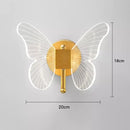 Luxury gold butterfly copper wall lamp bedroom led sconce